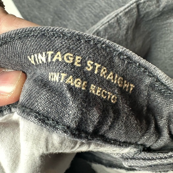 Universal Thread Women's 2 / 26R Vintage Straight Stretch Denim Jeans Black - Picture 5 of 8